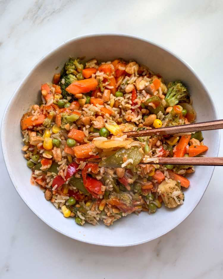 Teriyaki Veggie Fried Rice